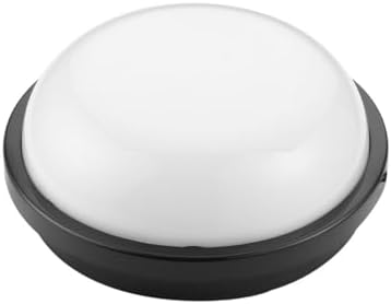 15W Siyah Led Nem Su Geçirmez Banyo Bahçe Balkon Modern Tavan Duvar Lambası Beyaz Işık 6500K IP65 Dış Mekan Kullanıma Uygun