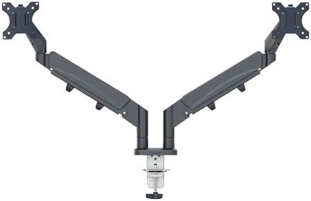 Yerden Tasarruf Sağlayan, Bilgisayar ve Laptop için İkili Monitör Kolu, 65370089, Gri