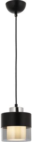 AV-60193-1BSY Siyah Boyalı Modern Avize E27 Metal Cam 15cm