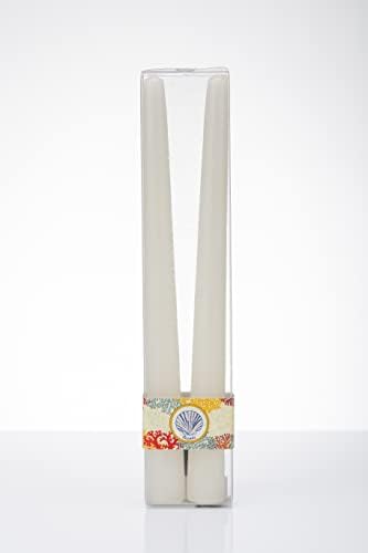 2 Lİ EKRU ŞAMDAN MUM