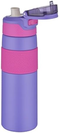 TKK 600ml Pipetsiz Çift Yalıtımlı Paslanmaz Çelik Termos Matara 6 Saat /Soğuk (Mor)