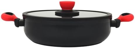 Titanium 26cm sığ tencere/kırmızı