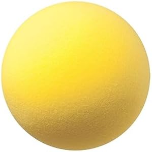 Uncoated Regular Density Foam Ball, 8-1/2", Yellow