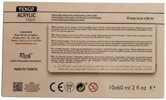 Rich Texco Akrilik Boya 60 ml 10 Renk