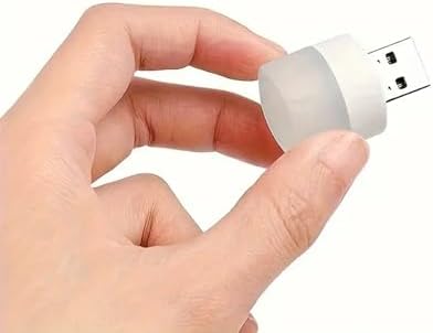 USB LED Küçük Beyaz Işık, USB Mini LED Lamba, Koridor, Tuvalet, Oturma Odası, Çocuk Odası için Rehber Gece Aydınlatma Işığı (2 ADET)
