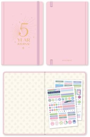 5 Yıllık Süresiz Günlük Ajanda 13x21 - Pembe