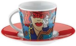 Porselen Toledo 10910 Desenli Kahve Takımı, 100 ml