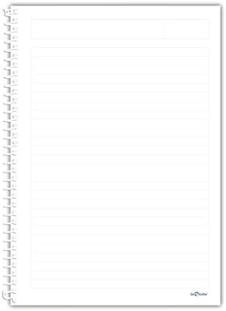 Lé 2012095/1 Tranz PP Kapak, 1.hamur kağıt Spiralli defter, Pembe