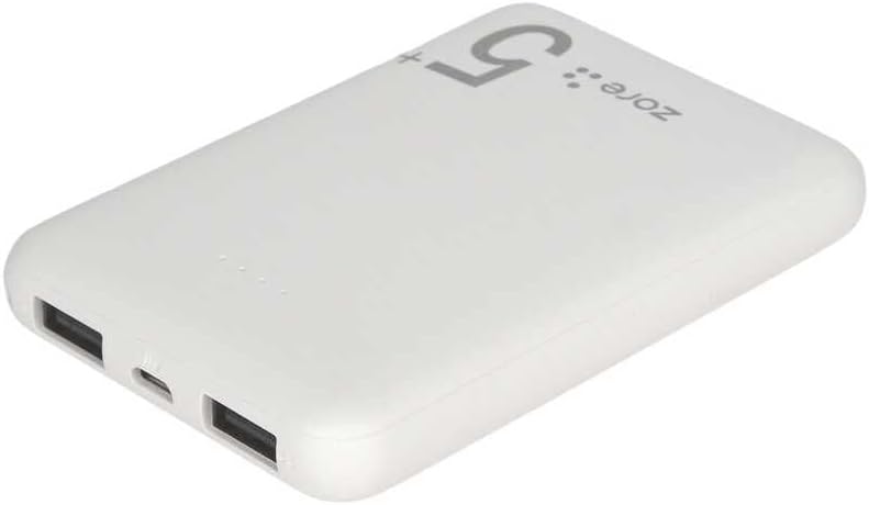 ZR-PW04 Led Işıklı Taşınabilir Powerbank 5000 mAh (Beyaz)