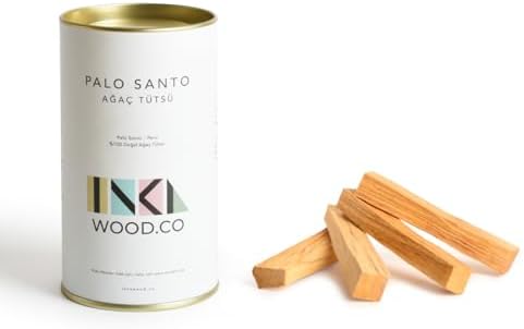 Inka.Co Palo Santo Ağaç Tütsü 4 Adet | 40gr – Peru Negatif Enerjiyi Uzaklaştırın - Rahatlatıcı ve Meditasyon İçin