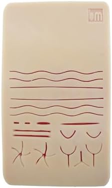 Edulaparoskopi Silikon Dikiş Pedi 19x9 Cm 7 Mm Küçük Boy Eğitim Matı Simülasyon Amaçlı Dikiş Pedi