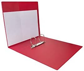 2K 07-2D-K A4 Pvc Cepli Firma Tanıtım Klasörü - 7 cm sırtlı 2 Halka D Mekanizmalı, Kırmızı