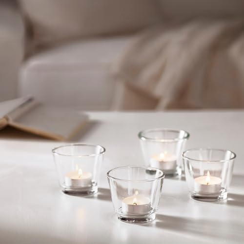 Tealight mumluk, cam, gıda servisi için kullanılabilir