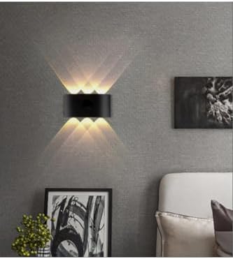 Dekoratif Çift Yönlü Duvar Aydınlatma Led Aplik Duvar Lambası Haiti 10 Watt Desenli Duvar Aplik (Gün Işığı)