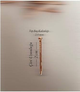 filografi Filografi Çivisi Bakır Renk Top Baş 500 Gram