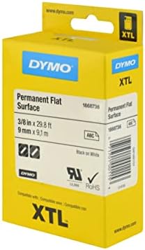 XTL, Sabit Polyester Düz Yüzey (9 mm x 9,1 mt), Beyaz/Siyah - 1868736