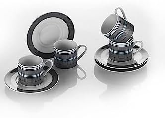 Porselen 12358 8 Parça 4 Kişilik Kahve Fincan Takımı