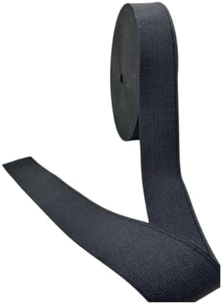 2 cm Genişlikte Siyah Esnek Lastik Şerit – 10 Metre Dikiş, Kıyafet ve El Sanatları İçin Dayanıklı Elastik Bant