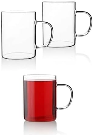 xesha 3 Adet Borosilikat ısıya Dayanıklı Termisil Cam Kupa Bardak Çay Kahve Bardağı