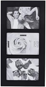 - 951-346 4x6 3-Açılış Kolaj Resim Çerçevesi - Üç adet 4x6 Resim Gösterir - Siyah