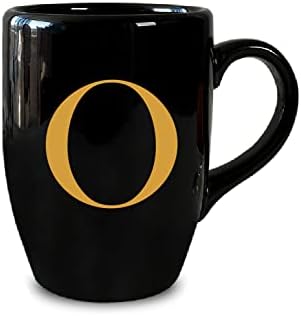 O harfli Siyah Kupa Bardak kahve kupası kupa bardak kahve fincanı