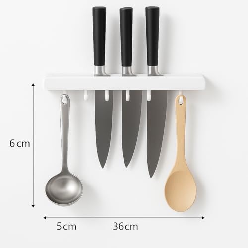 Pratik Çoklu Mutfak Bıçak Askısı & Düzenleyici Organizer – Dayanıklı Duvara Monte Bıçaklık ve Mutfak Gereç Askısı