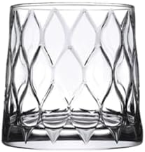 Yaprak Desenli Leafy Serisi Büyük Viski Bardağı, 440 ml, 4'lü
