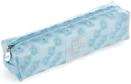 Kalem Çantası Mr Mavi Çiçek İşlemeli