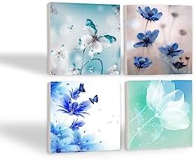 Kelebeğin Rüyası Taş Bardak Altlığı Seti - 4 Parça - Dekoratif, Rustik Mutfak Aksesuarı, 10x10 cm, Kaydırmaz Tabanlı, Şık ve Dayanıklı SC122