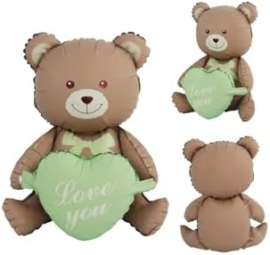 Retro Oturan Kalpli Ayi Folyo Balon, Yeşil