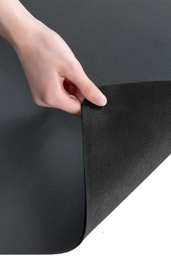 Bulaşık Kurutma Matı Süper Su Emici Tezgah Üstü Bulaşıklık Mikrofiber Paspas Siyah 35X50Cm