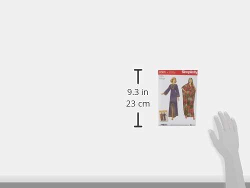 US8505A kesim deseni, kadınlar için, kağıt, beyaz, 22 x 15 x 1 cm