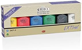 Akrilik Boya 6x75 ml Set Canlı Renkler