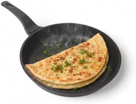 Alüminyum Döküm Kızartma Tavası | 6mm Kalınlık, Tek Saplı Yapışmaz Yüzey | Eşit Isı Dağılımı | Sağlam ve Dayanıklı Yapı | 28cm ve 24cm Boyut Seçenekleri (28 CM)