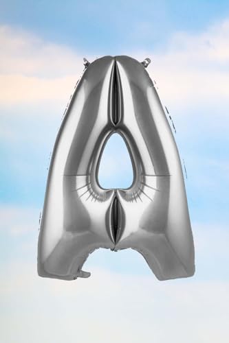 5DM A Harfi Gümüş Folyo Balon 100 Cm 40 Inç 1 Metre Silver