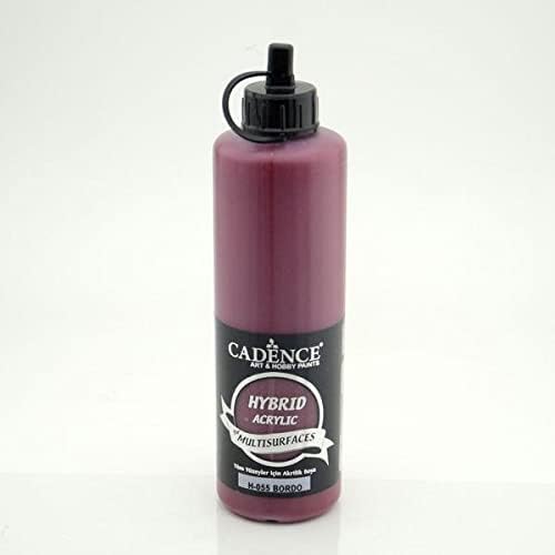 Hybrid Multisurface Akrilik Boya 500 ml. H-055 BORDO