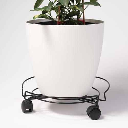 3 Tekerlekli Tüpçek Damacana Tüp Saksı Altlığı Siyah