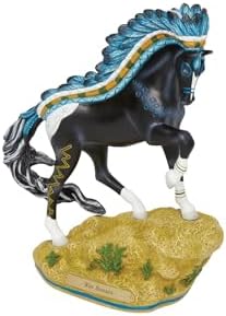The Trail of Painted Ponies War Bonnet At Heykelcik, 22,5 cm, Çok Renkli