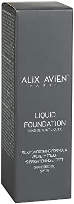 ALIX AVIEN Güneş Koruyucu SPF35+ Nemlendirici Etkili Kremsi Likit Fondöten - Liquid Foundation 301 Soft Ivory