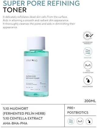 Anyong Gözenek Sıkılaştırıcı, Akne Karşıtı, Arındırıcı Tonik 200 ml (AHA & Salisilik Asit & PHA)