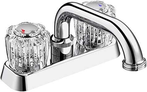 Pak EBA40WCP Çift Saplı Orta Set Çamaşır veya Yardımcı Lavabo Bataryası, Cilalı Krom