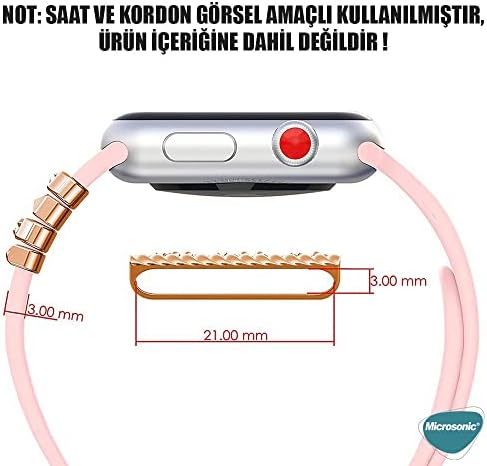 Ultra Kordon Süsü Charm İnci Kalp Rose