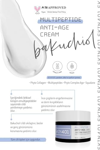 Skin401 Multipeptit Bakuchiol (Vegan Retinol) Krem 50ml