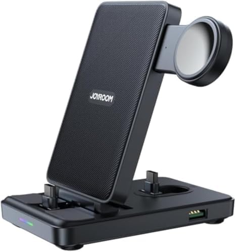 4'ü 1 Arada Tip C Çok Fonksiyonlu Kablosuz Şarj Cihazı ve Telefon Tutucu