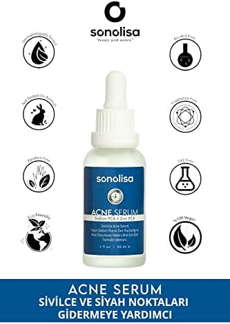 SONOLİSA Acne Serum Sivilce ve Siyah Nokta Karşıtı Akne Serum 30 ml