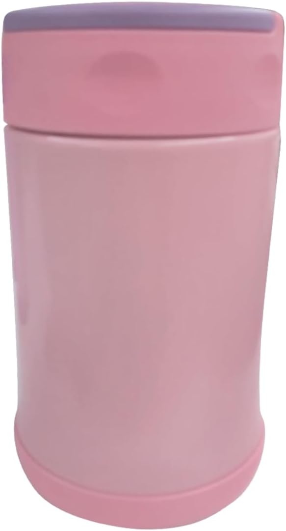 Çelik İçli Termos 500 Ml Çelik Kaşık İle Pembe-Mor
