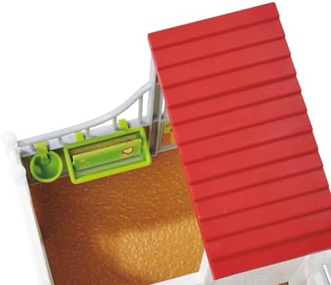 SIMBA, 104342646, At Ahırı Oyun Çiftliği, At ve Kedi Figürü, Açılabilir Parçalar, Aksesuarlı, Rol Yapma Oyun Seti