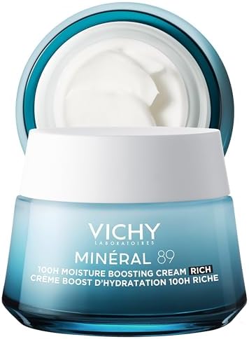 VICHY Mineral 89 Rich Cildi Güçlendiren 72 Saat Nemlendirici Bakım Kremi, Kuru Ciltler 50 ml