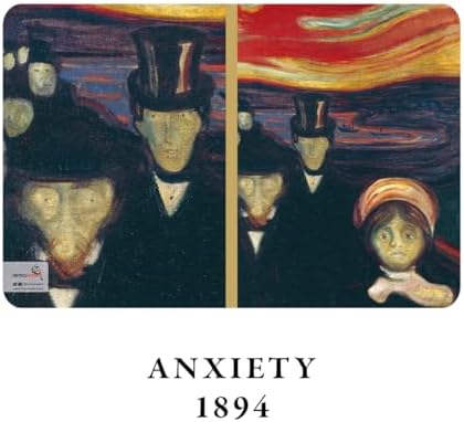 Anxiety Series - A5, Edward 4'lü Defter Seti I, Çizgisiz, Toplam 256 Sayfa, Her biri 64 Sayfa, Tel Dikiş, Esnek Kapak, Oval Kenar, Tuval Doku, 60 gram, Sarı Krem Renk