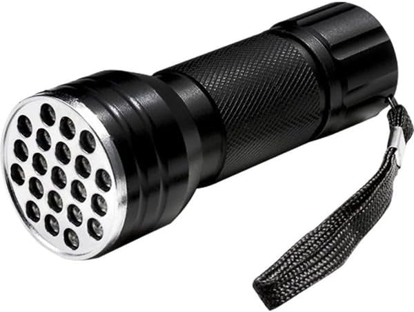 Monte Lua Uv Fener 21 LED Para Kontrol Ultraviyole Fener (Mor Işık)